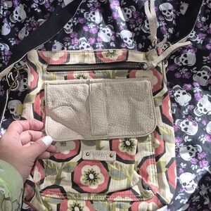 Pistil Floral Crossbody Bag - Cream and Multicolor